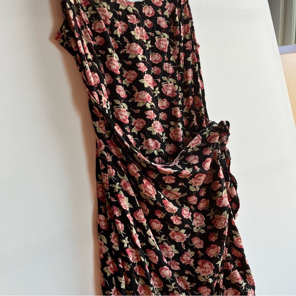 Vintage Betsey Johnson Rose Wrap Dress - Picture 3 of 6